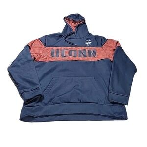 Colosseum UCONN Huskies Navy Blue RED Hoodie‎ Medium WOMEN